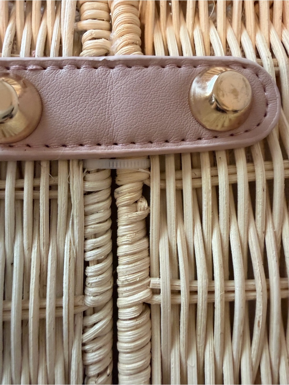 BTB LOS ANGELES Louis Rattan Top-handle Bag NWT - Picture 8 of 11